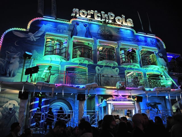 One of the rides on Millennium Square.