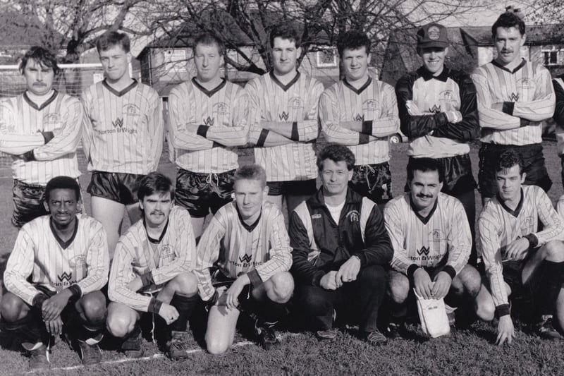 Horse and Groom who played in Leeds Sunday League Senior A, picured in December 1988. Back row, from left, are Kevin Scotter, Mark Craven, Keith Danby, Wayne Moxon, Ian Dixon, Simon Woodall and Tony Murphy. Front row, from left, are David Philips, Wayne Simister, Jonathan Wayne, Dave Craven (manager), Joe Zadeh and Gary Addison.