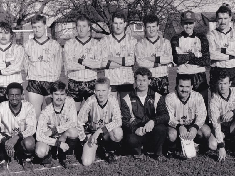 Horse and Groom who played in Leeds Sunday League Senior A, picured in December 1988. Back row, from left, are Kevin Scotter, Mark Craven, Keith Danby, Wayne Moxon, Ian Dixon, Simon Woodall and Tony Murphy. Front row, from left, are David Philips, Wayne Simister, Jonathan Wayne, Dave Craven (manager), Joe Zadeh and Gary Addison.
