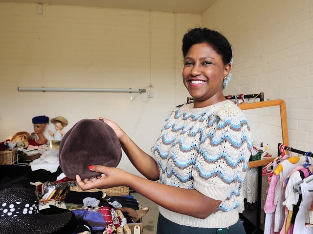 Stacey Malcolm of Crossgates, Leeds with a liking for hats