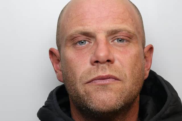 Luke Ward, aged 37, of Upper Woodview Place, Beeston, attacked the animals at a farm off Hall Lane, Farnley, in July last year. Photo: West Yorkshire Police