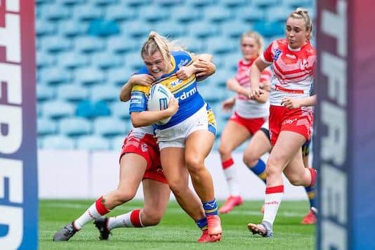Leeds' Zoe Hornby is the only uncapped player in England's squad. Picture by Allan McKenzie/SWpix.com.