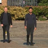 The episode featured Guillame from London, Burhan from Coventry and Scott from Manchester, but a fourth contestant was absent (Photo: BBC)