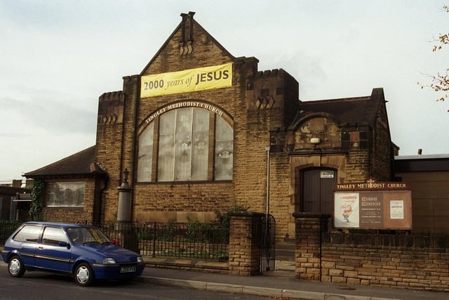 Leeds City Council were unhappy with the banner being displayed outside Tingley Methodist Church on Westerton Road in October 1999.