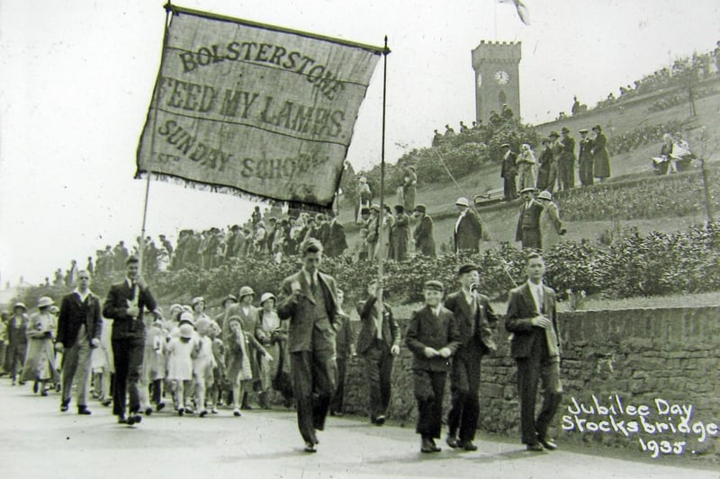 King George V and Queen Mary Jubilee Day, Stocksbridge, 1935. Ref no: A06936
