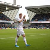 SELL-OUT: Leeds United's clash against Millwall at The Den, above, Whites defender Luke Ayling pictured applauding the club's travelling fans after the 2-1 defeat of 
October 2019 in the club's last visit there. Photo by Christopher Lee/Getty Images.