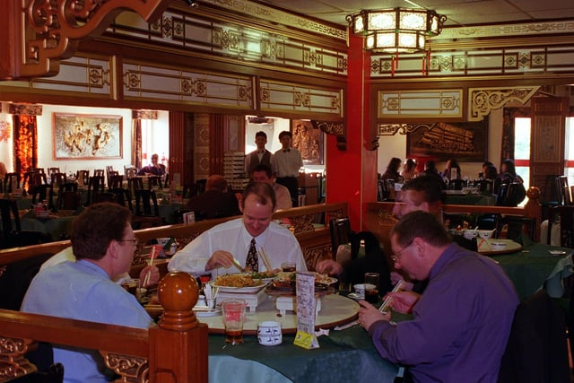 The interior at Maxi's restaurant, Leeds, in the early 2000s.