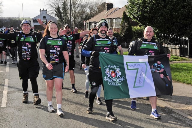 Walkers pay tribute to Milford Rugby League Club's number seven Josh Parle following his death over Christmas.