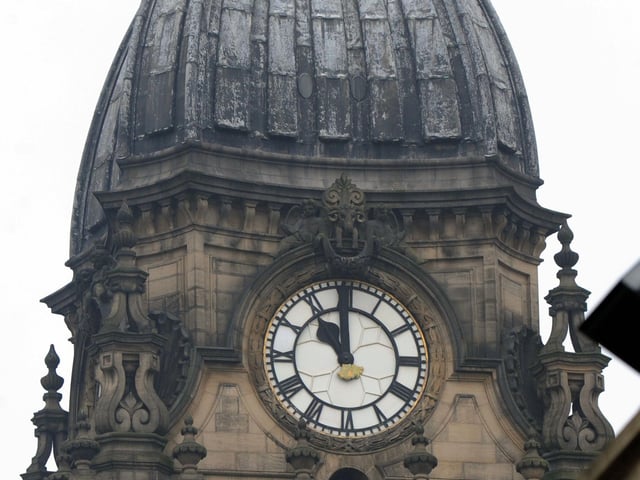 The clock was hung on January 3, 1860, two years after Leeds Town Hall’s official opening - attended by Queen Victoria. The bell tower has 270 stone steps. It was wound mechanically twice a day until it was fitted with electrical winding gear on September 11, 1929. A report on October 18, 1935 has at one time the chimes could be heard as far away as Pudsey, Oakwood and even Harewood Avenue (11 miles away).