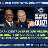 Take on TV's the Dark Destroyer in our fun multiple choice quiz for a chance to win tickets to attend this world record bid