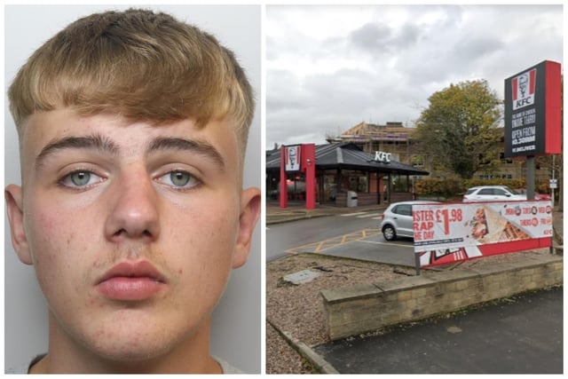 A teenager who travelled across Leeds with his friends to rob other youngsters of their phones. Balaclava-clad Jack Sheard, 18, was one of three criminals from Bramley who targeted youngsters in Horsforth for their high-value possessions. They robbed five 15-year-olds, including at a KFC - where they threatened to stab their victims. Sheard's two accomplices have already been jailed.