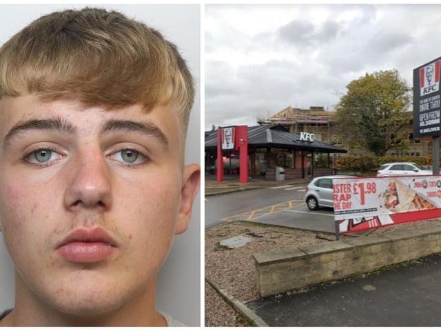 A teenager who travelled across Leeds with his friends to rob other youngsters of their phones. Balaclava-clad Jack Sheard, 18, was one of three criminals from Bramley who targeted youngsters in Horsforth for their high-value possessions. They robbed five 15-year-olds, including at a KFC - where they threatened to stab their victims. Sheard's two accomplices have already been jailed.