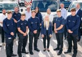 Rotherham apprentices Zachary Deardon, Charlie O’Donnell, Lewis Bateman, Olivia Reilly, Jamie Kelly and Thomas Radford.