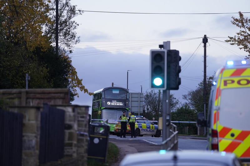 Police activity in Horsforth, Leeds, after a 15-year-old boy has been taken to hospital in a critical condition after he was assaulted near a school. Photo credit: Danny Lawson/PA Wire