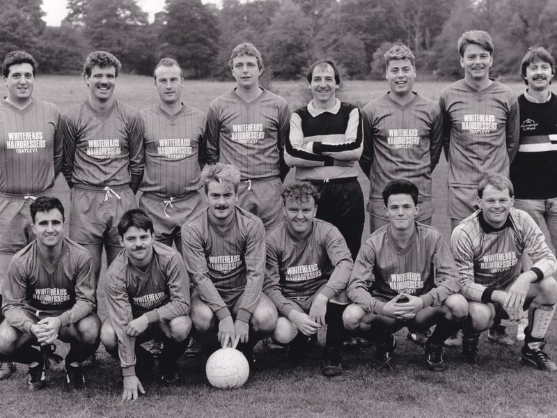 Batley Cons, who played in Division 3 of the Heavy Woollen Gate Alliance Sunday League, pictured in November 1989. Back row, from left, are Tony Sissons, Andrew Copley, David Fozard, Dave Kettlewell, Keith Bennett, Mark Lockwood, Geoff Carter and Chris Brown. Front row, from left, are Nigel Collins, Richard Pickles, Mark Morton, Andrew Cox, Chris Tams and Paul Wilman.