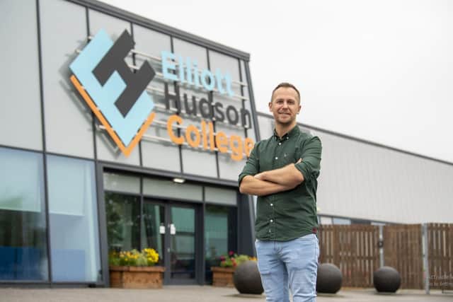Lee Styles, Principal at Elliot Hudson paid tribute to his pupils and staff for what they have been able to achieve. Picture: Tony Johnson.