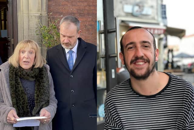 Andrew and Anne Nash, pictured outside Wakefield Coroner's Court, said they felt both "both saddened and vindicated" by the coroner's ruling - after the inquest into the death of Leeds student David Nash (Photo: Dave Higgens/Andrew Nash)