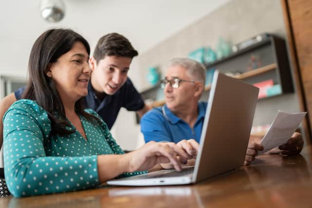Find out more with Team Fostering. Stock image
