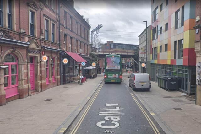 Police were called to reports of an assault on Call Lane in the early hours of Sunday morning. Picture: Google