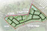 A masterplan of Banks Property's Hollins Bank development in Hemsworth