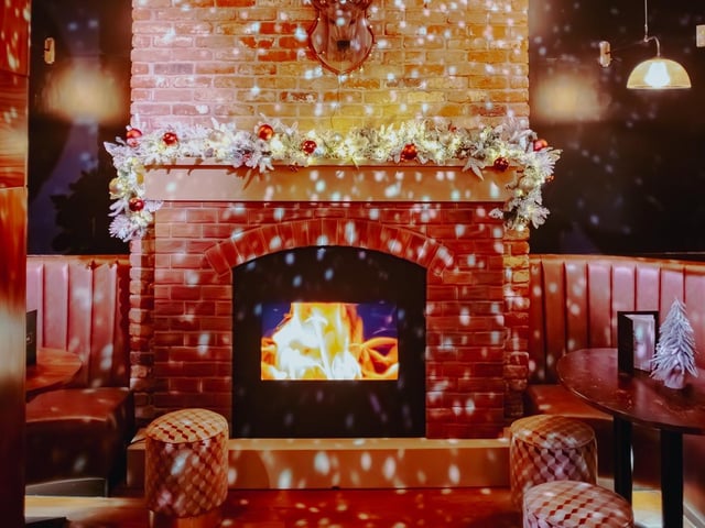 The lodge is open from 4pm on Wednesday-Friday and 2pm on Saturdays and Sundays - and can be host private Christmas parties for up to 300 guests