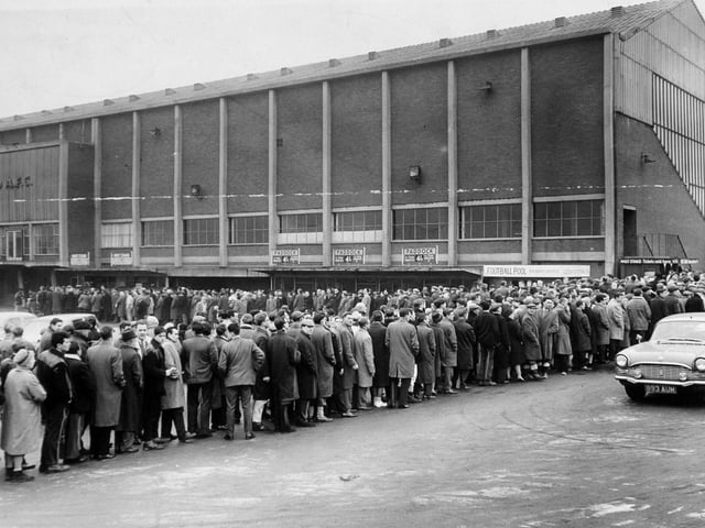 Record queues formed at Elland Road in January 1964, when Leeds United fans descended on the stadium to secure tickets for an FA Cup clash with Everton.