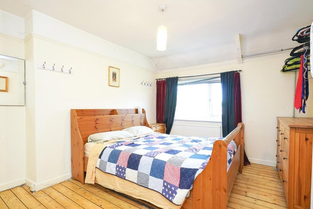 Upstairs there are three good size bedrooms with beautiful wooden flooring.