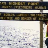Ian Marshall at Mount Kilimanjaro in 2015. Ian is a nurse at St James Hospital and has Crohn's disease.