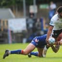 Kallum Watkins is set to make his 400th career appearance when Leeds Rhinos face Warrington Wolves on Saturday. Picture by Steve Riding.