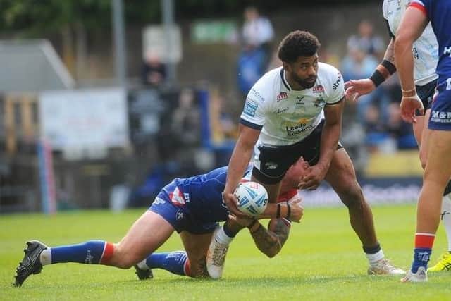 Kallum Watkins is set to make his 400th career appearance when Leeds Rhinos face Warrington Wolves on Saturday. Picture by Steve Riding.