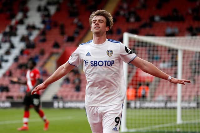 Patrick Bamford of Leeds United. (Photo by Frank Augstein - Pool/Getty Images)