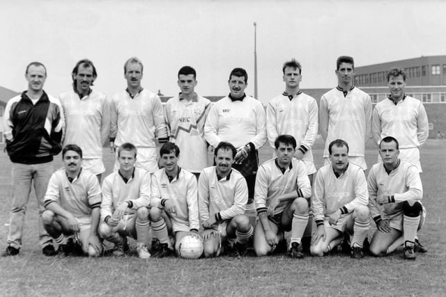Celloglass who played in Division 2a of the Leeds Sunday League pictured in September 1991. Back row, from left, are Ian McArdle, Steve Minns, Joe Aherne, Craig Minns, Chris Duffy, Robert Exton, Stewart Frank and George Giorgiou. Front row, from left, are Paul Hargreaves, Colin Gales, Eddie Hickson, Mally Lockwood, Neil Frank, Ronnie Hickson and John Swaine.