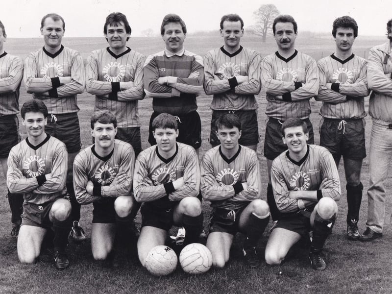West Yorkshire League side Beeston St. Anthony's pictured in February 1988. Back row, from left, are Chris Duggan, Mark Elmy, Kevin Jordan, Mick Wesden, Paul Chadwick, Ron Sellars, Brian Wood and Terry Rowe (manager). Front row, from left, are Richard Haigh, Brian Townend, Glen Smith (captain), Neil Doughty and Mick Ford.