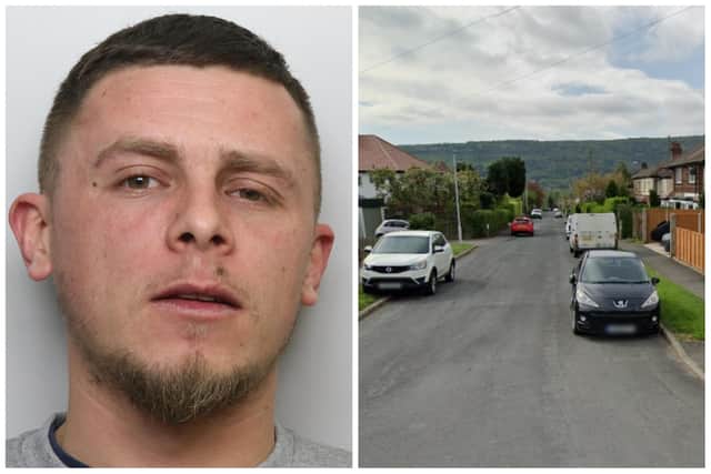 Limani smashed his way into the property on Prince Henry Road in Otley by throwing bricks through the patio windows.