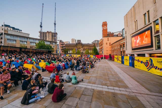 Since the new screen went live at the end of April, the Millennium Square has already played host to a King’s Coronation screening and a Eurovision Fan Zone