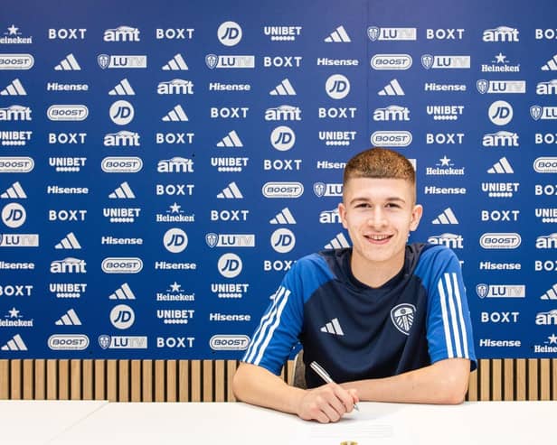 NEW SIGNING: Josh McDonald puts pen to paper with Leeds United.