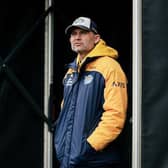 Rhinos coach Rohan Smith at MKM Stadium, where his side beat Hull 18-12. Picture by Alex Whitehead/SWpix.com