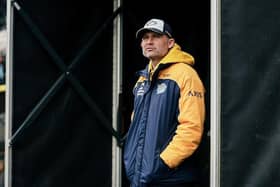 Rhinos coach Rohan Smith at MKM Stadium, where his side beat Hull 18-12. Picture by Alex Whitehead/SWpix.com