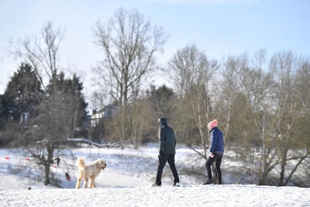 Stock image of snow in Maidstone.