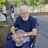 Philip Heaton, Newfield Lodge resident, at Cannon Hall Farm