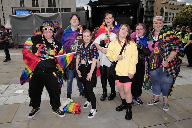 Leeds Pride 2023, festival-goers from Harrogate.