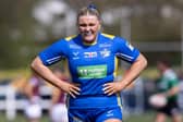 Zoe Hornby opened the scoring for Leeds Rhinos as they began their Women's Super League campaign with a big win over Huddersfield Giants. Picture by John Victor.
