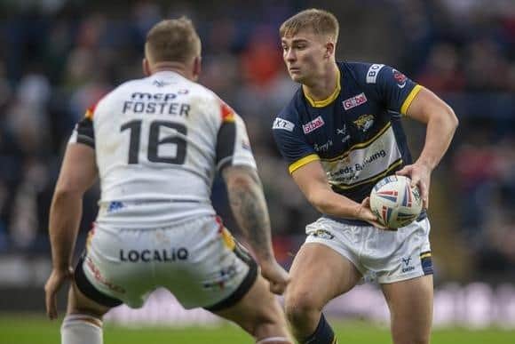 Oli Field in action for Leeds Rhinos in a pre-season game against Bradford Bulls three yerars ago. Picture by Tony Johnson.
