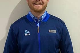 Andy Hurst celebrates 20 years at Aldi.