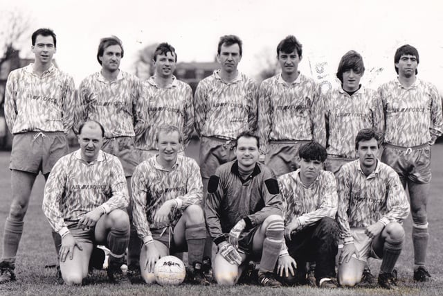 Clothiers who played in Division 1 of the Wakefield Tetley League pictured in January 1993. Back row, from left, are Mike Donald, Dave Stewart, Simon Lawtey, Harry Pamment, Adrian Aveyard, Richard Glynn and Graham Hall. Front row, from left, are Steve McColley, Marc Hayes, Mark Drury, Richard Wadkin and David Lee.