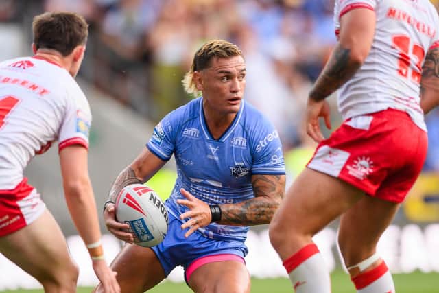 Danny Levi, seen in action against Hull KR in June, is unlikely to play again this year because of a neck injury. Picture by Allan McKenzie/SWpix.com.