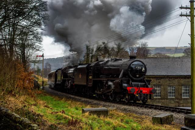 Keighley and Worth Valley Railway heading towards Haworth.