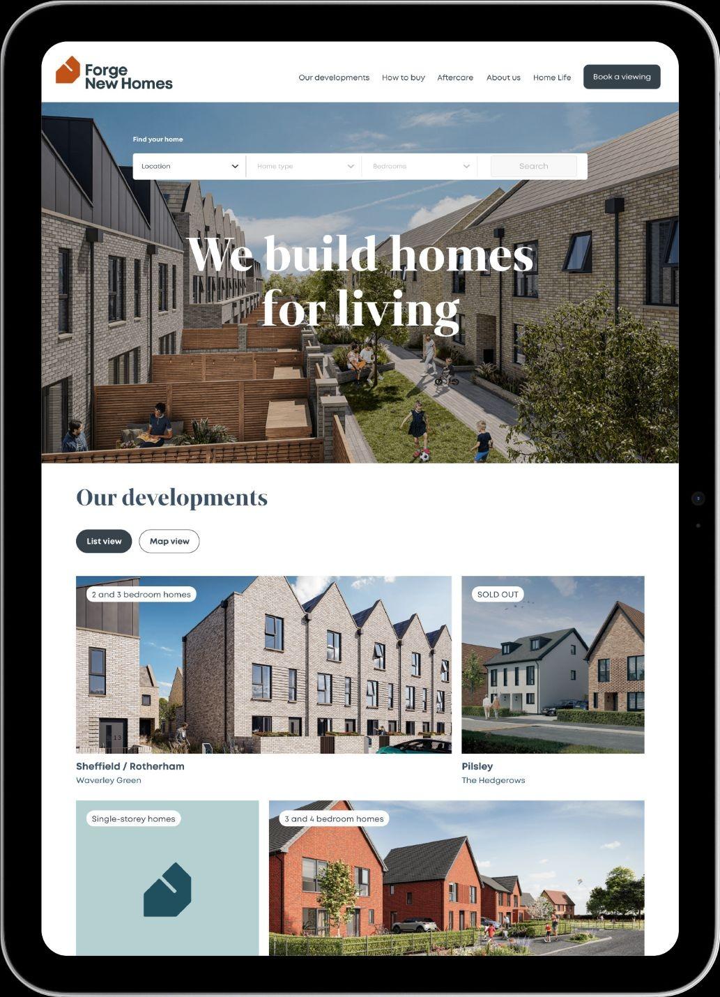 Forge New Homes and If Collective collaborate on forward thinking website