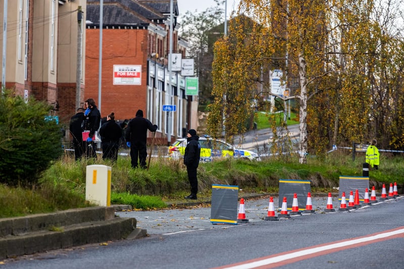 11 latest pictures from scene of bus stop crash at Stanningley Road in ...