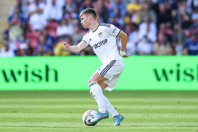 PERMANENT MOVE: Leif Davis, above, has left Leeds United to join Ipswich Town. Photo by Albert Perez/Getty Images.